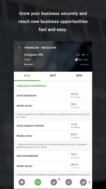 KeysFinder - Aplicatie Mobile pentru verificarea in timp real a informatiilor despre companiile din Romania